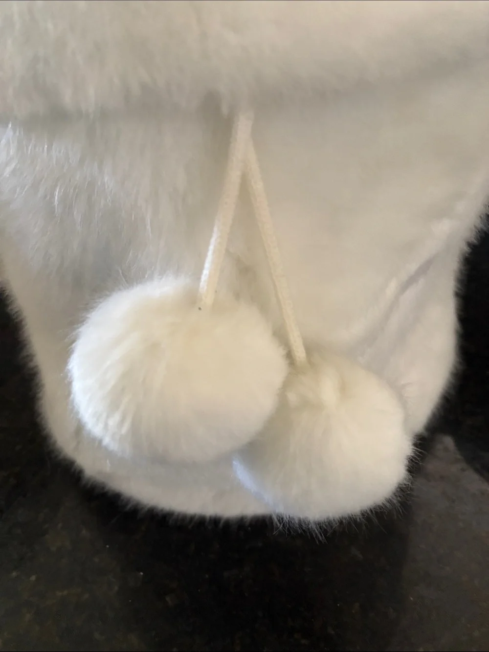 Faux Fur Pom-Pom Container
